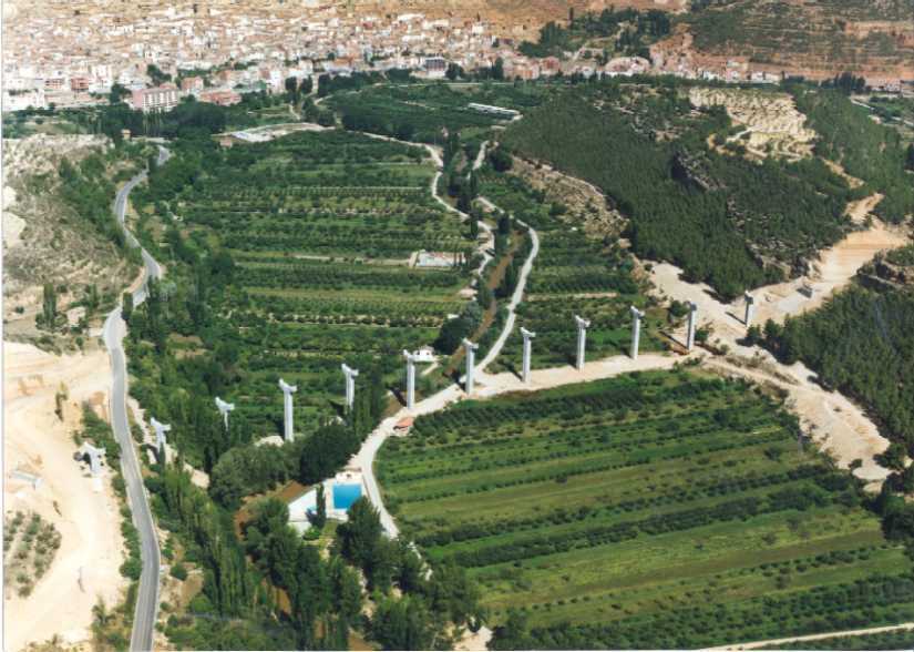 Construccin del Viaducto en Ademuz