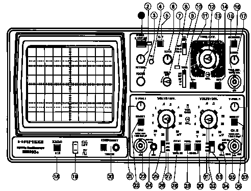 osciloscopio analógico Hameg