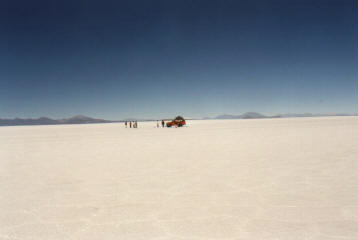 Extensi�n de sal en el salar de Uyuni