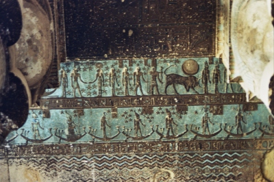 Techo astronmico en el templo de Dendera