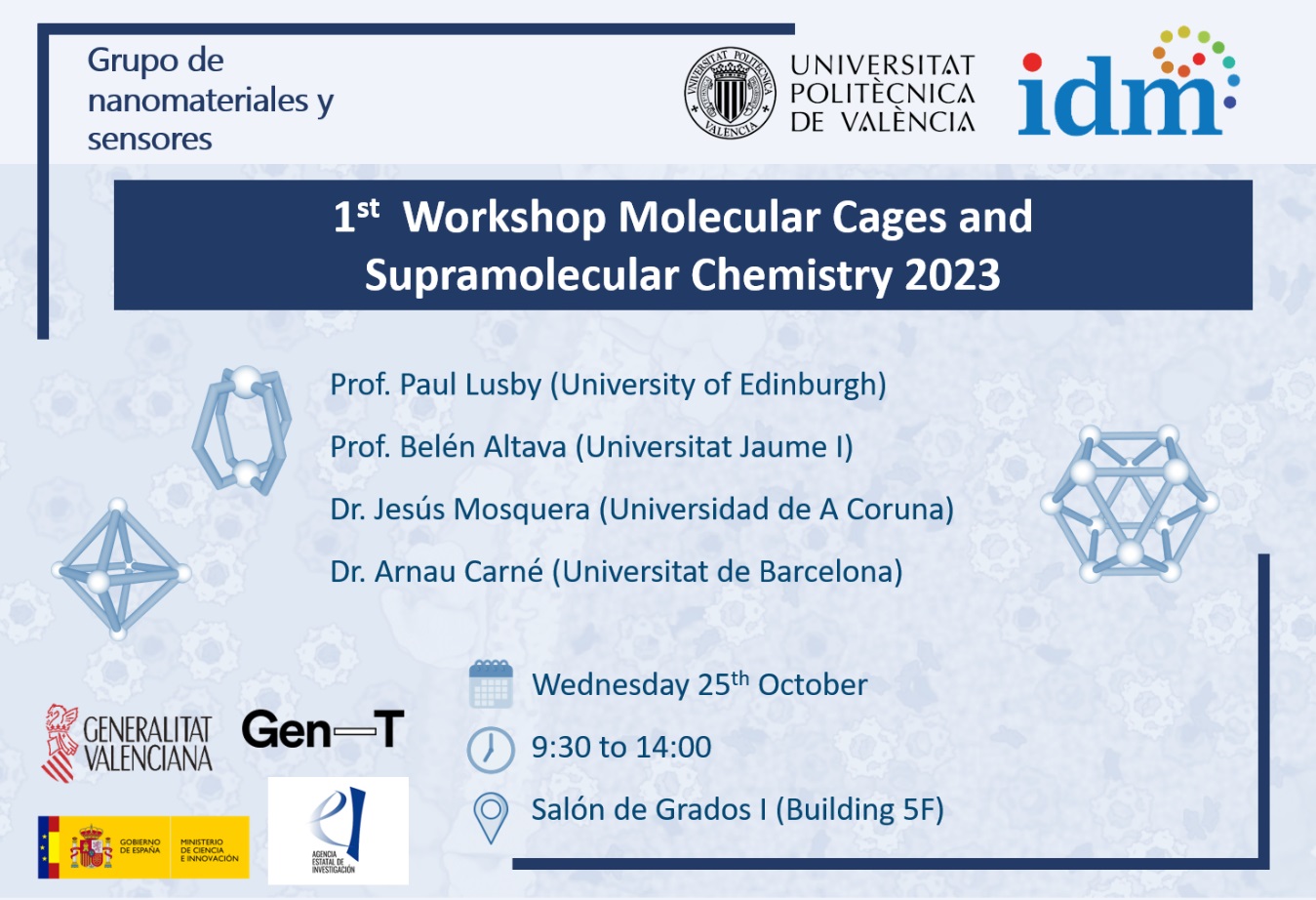 1st Workshop Molecular Cages and Supramolecular Chemistry 2023