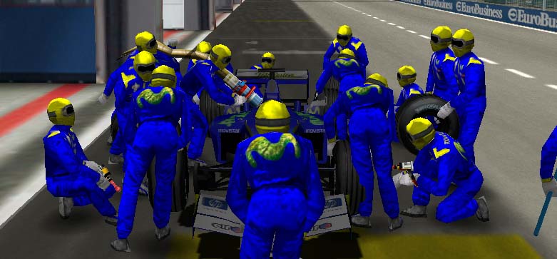 Pitcrew in game