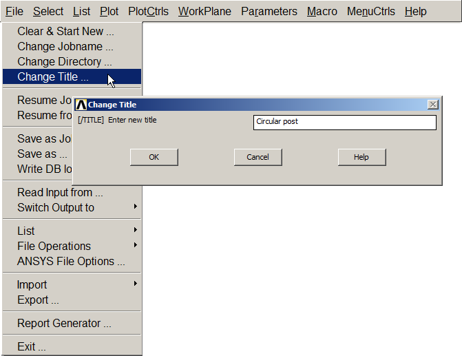 Figure 2. Name for the problem.