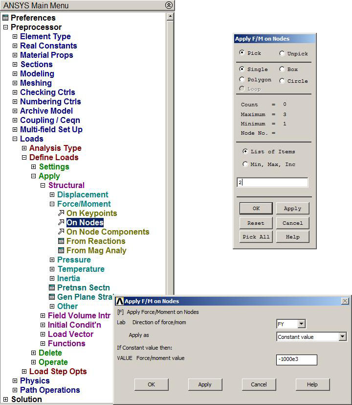 Figure 20. Applying the force.