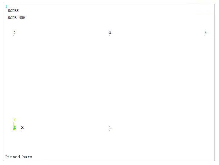 Figure 10. Graphic screen with the nodes.