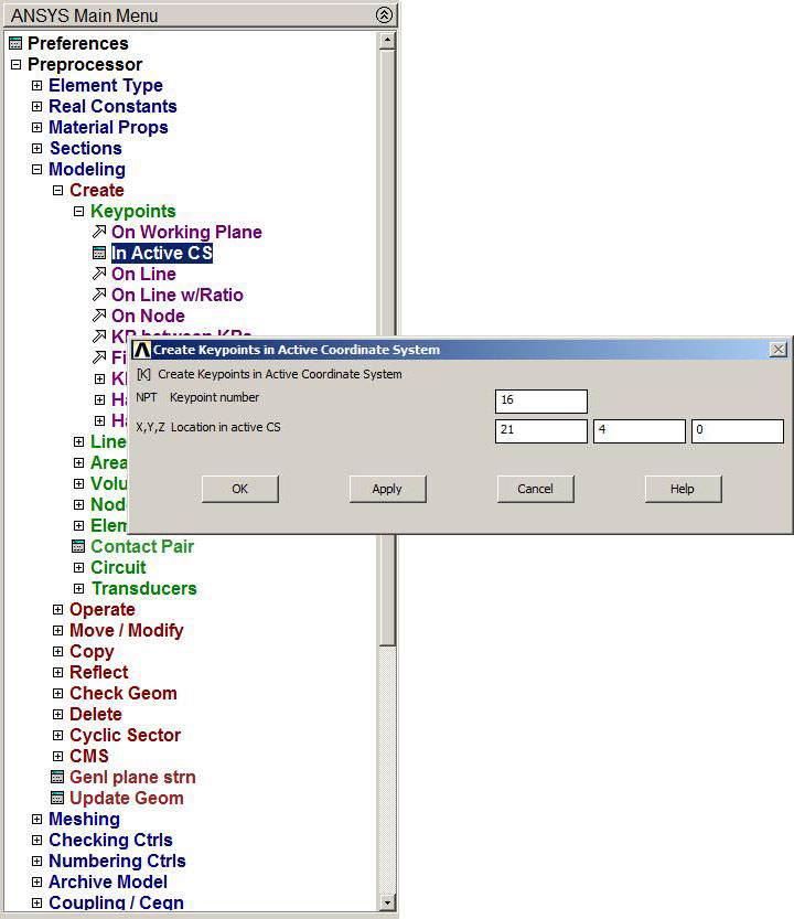 Figure 7. Create coordinates.