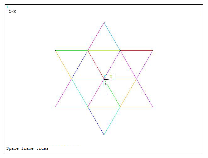 Figure 13. Top view of the truss.