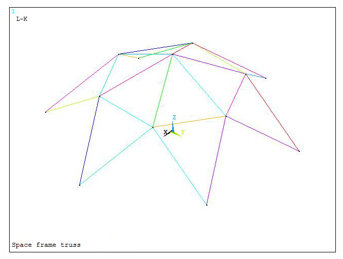 Figure 14. Isometric view of the truss.