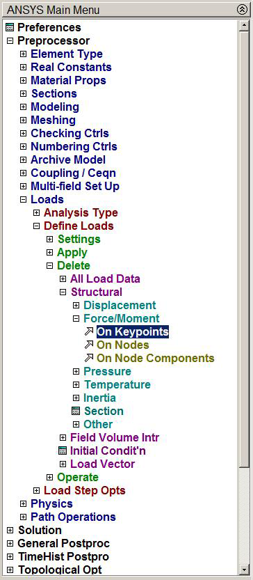 Figure 22. Delete first load condition.