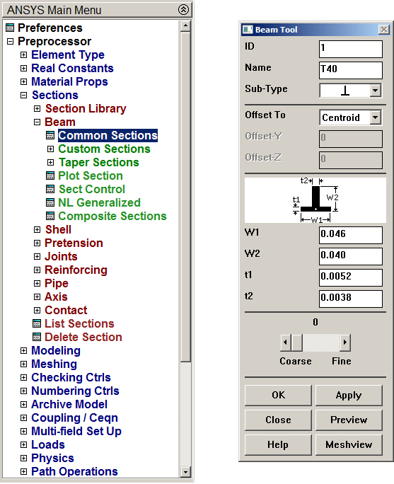 Figure 6. T40 section.