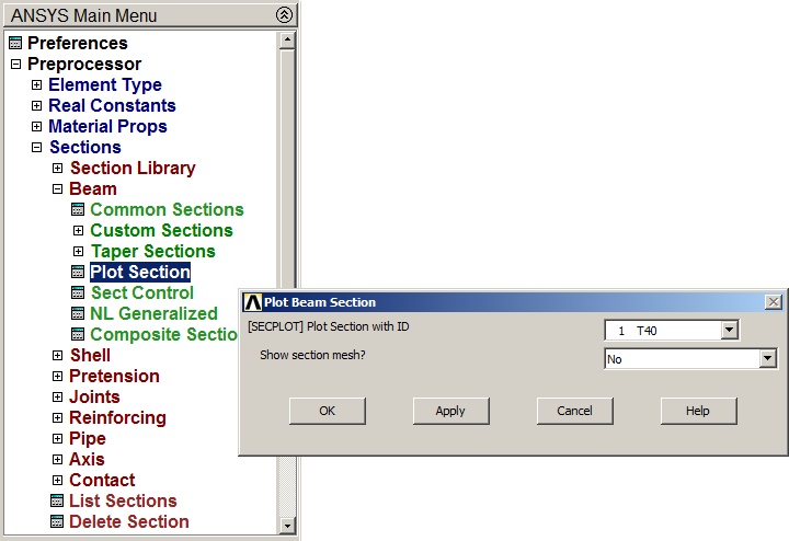 Figure 7. Plot Section.