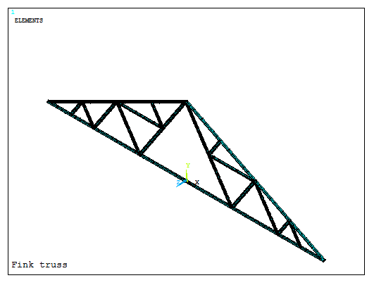 Figure 26. 3D model of the truss.
