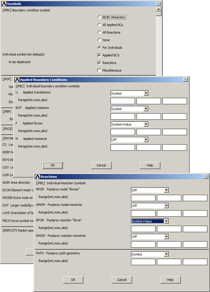 Figure 34. Activate symbols for results.