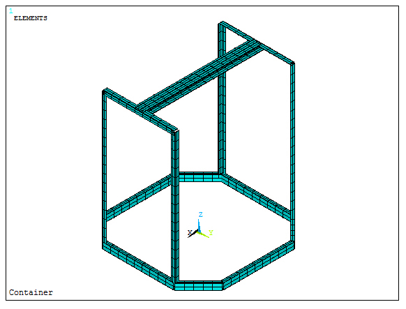 Figure 15. 3D model of the container.