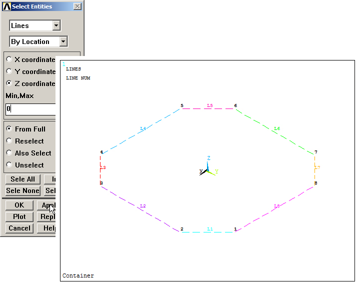 Figure 17. Select the lines at the bottom.