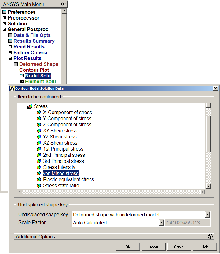 Figure 24. Stress distribution (Von Mises stress).