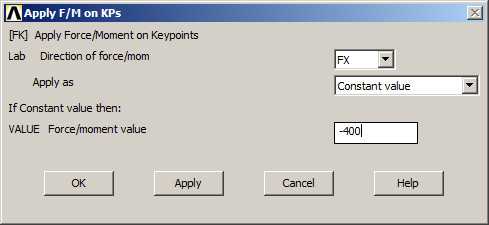 Figure 15. Applying a force on keypoint 11.