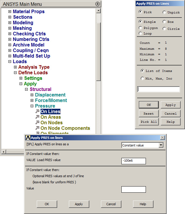 Figure 22. Pressure on the line.