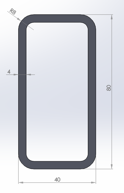 Figure 1. Rectangular box section.