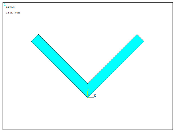 Figure 27. L-shaped section oriented at 45º.