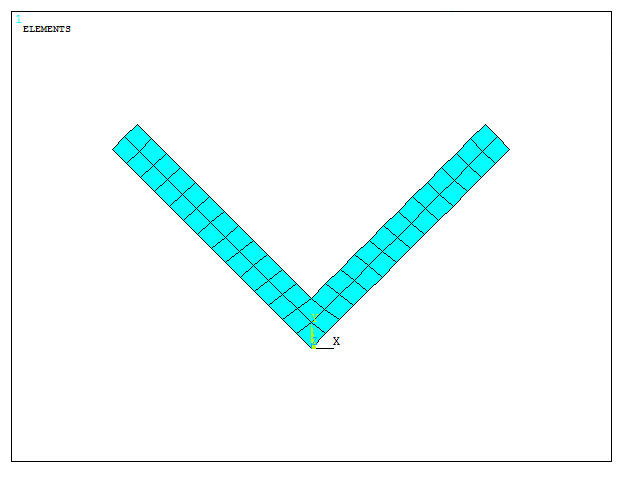 Figure 29. Meshed section.