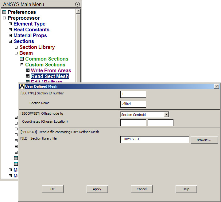 Figure 30. Read section 