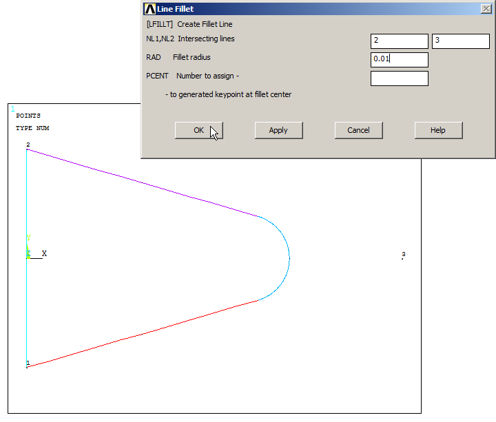 Figure 11. Radius of curvature with 
