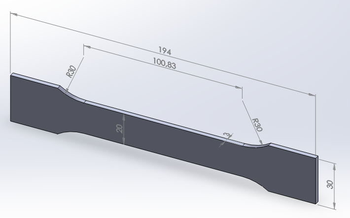 Figure 1. Tensile-test specimen.