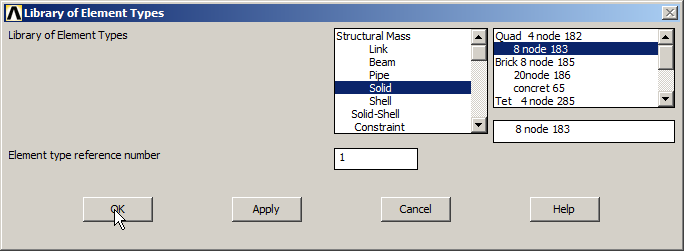 Figure 2. Element Type.