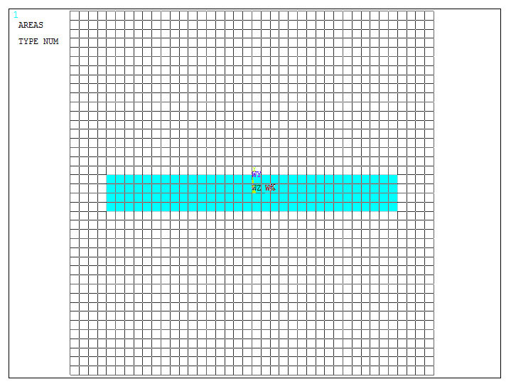 Figure 11. Rectangular area for the model.