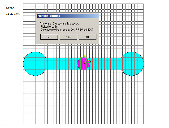 Figure 18. Selecting the hexagonal area.
