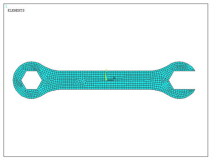 Figure 36. Meshed model.