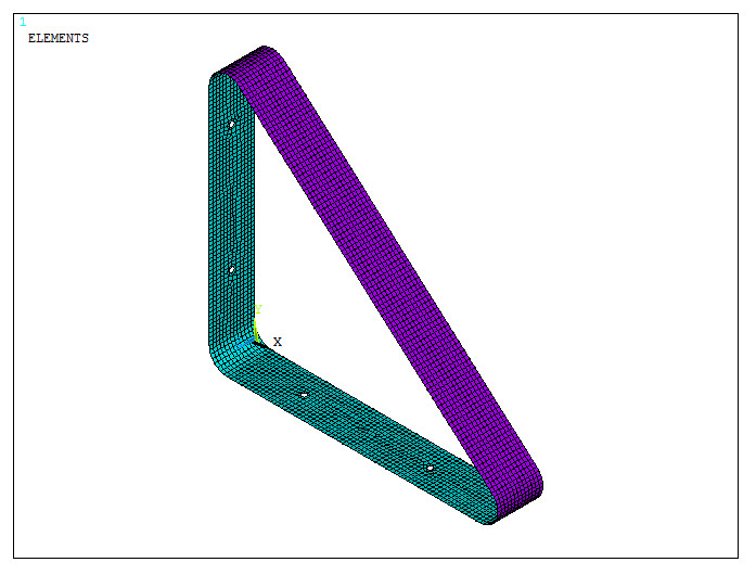 Figure 38. Meshed model.