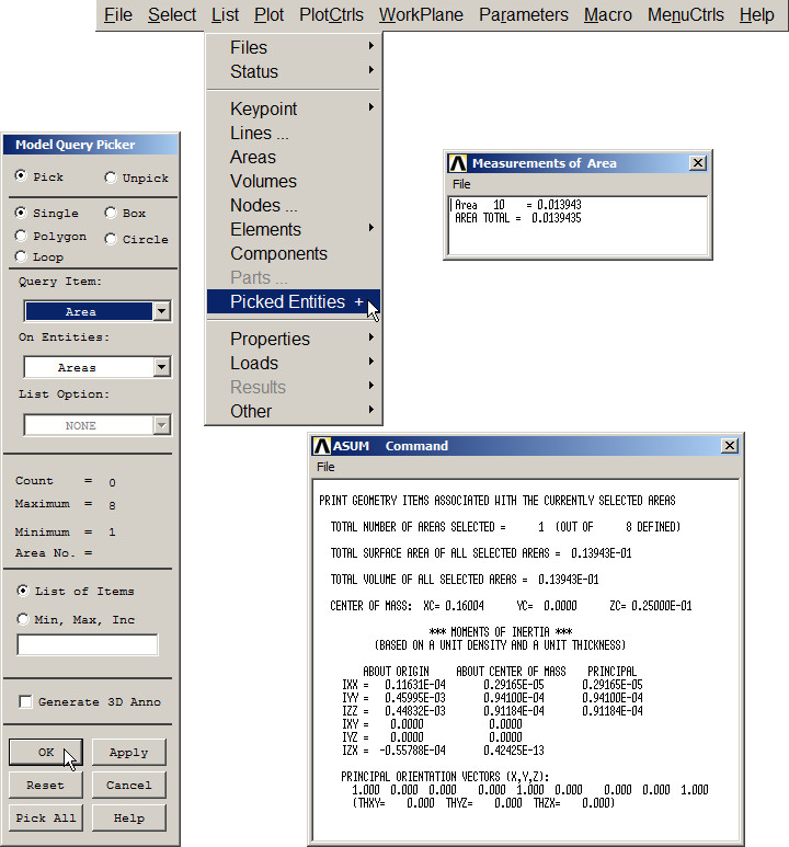 Figure 45. Checking the area with 