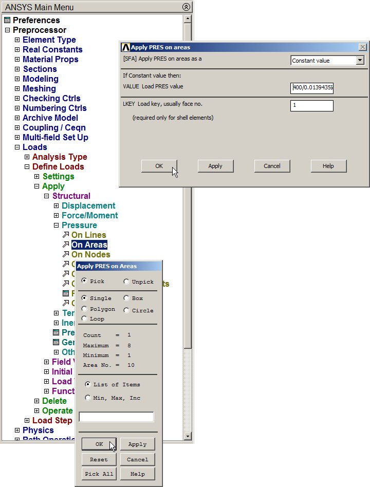 Figure 46. Applying the pressure on the area.