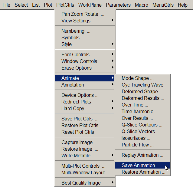 Figure 36. Save Animation.