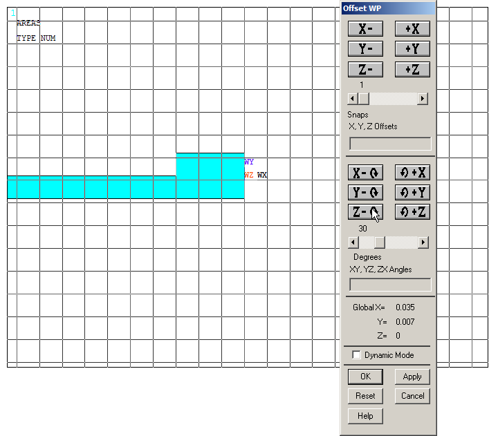 Figure 15. Rotate the working plane from 