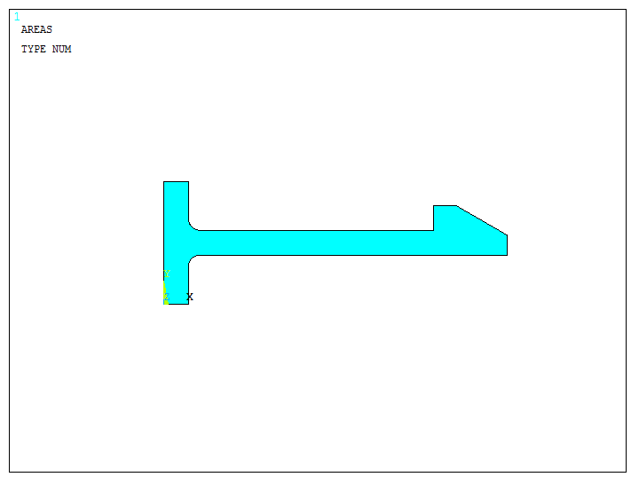 Figure 24. Created area for the model.