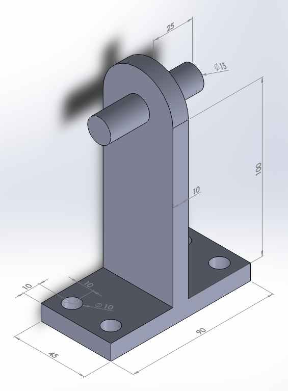 Figure 1. Shaft support model.