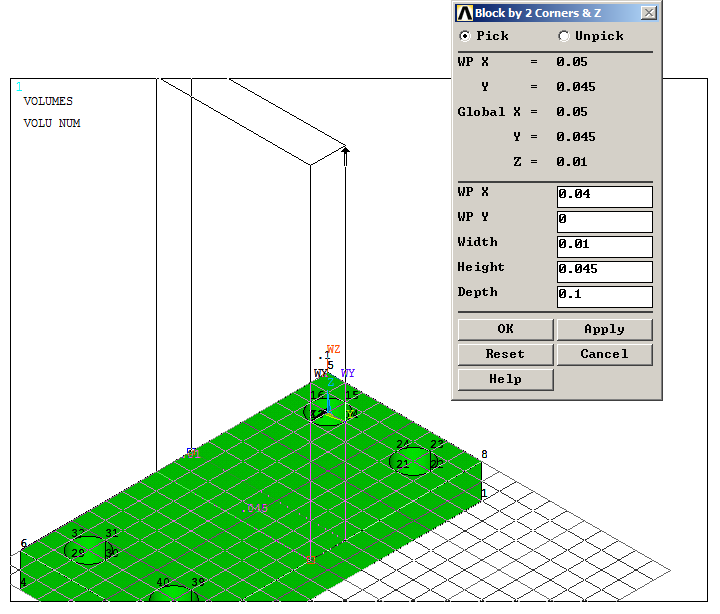 Figure 13. Creating the second rectangular prism.