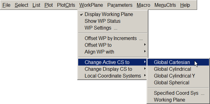 Figure 20. Cartesian coordinate system.