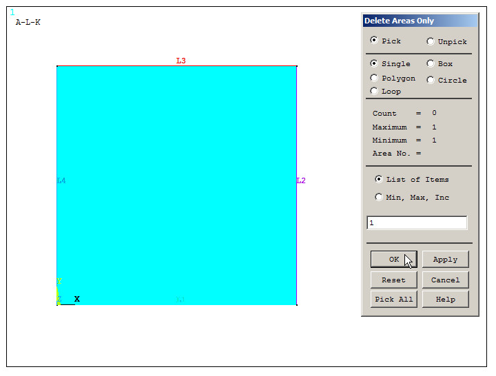 Figure 5. Delete areas.