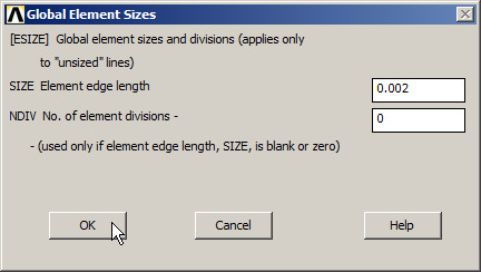 Figure 44. Element size: 2 mm.