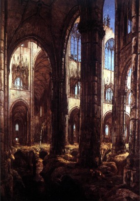 BLECHEN-Iglesia g�tica en ruinas(1826).jpg (324330 bytes)