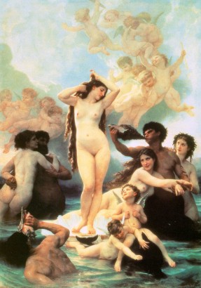 BOUGUEREAU-The Birth of Venus, 1879, oil on canvas, Mus�e d'Orsay at Paris.jpg (124966 bytes)