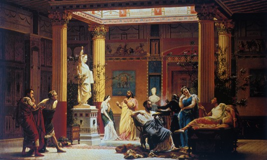 BOULANGER-El atrio de la casa pompeyana del pr�cipe Napole�n, 1861.jpg (64669 bytes)