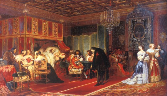 DELAROCHE-El cardenal Mazarino muriendo, 1830.jpg (67194 bytes)
