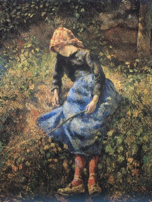 PISSARRO-Muchacha con varita.jpg (66578 bytes)